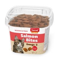 مکمل غذایی سانال گربه به همراه ویتامین با طعم ماهی سالمون
