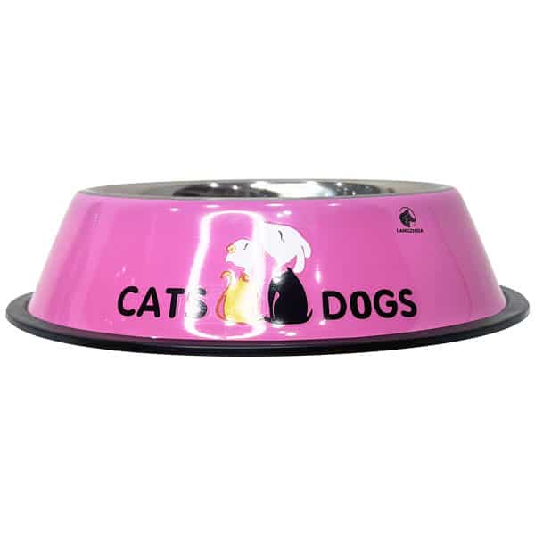 ظرف استیل مخصوص سگ و گربه رنگی در سایزهای مختلف