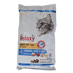 غذای خشک ریلکسی گربه بالغ مولتی کالر با طعم مرغ، گوساله و برنج