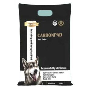 پد بهداشتی گلدپد سگ کربن دار سایز 60 در 90 سانت 10 عددی